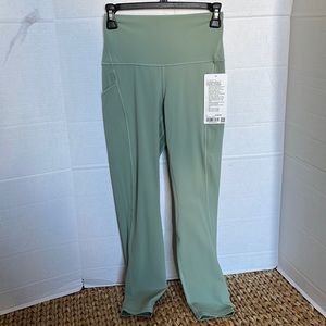Lululemon Align Pant 25” Pockets Palm Court Eucalyptus Green Size 6 NWT